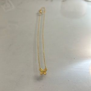 Gold Butterfly Necklace.